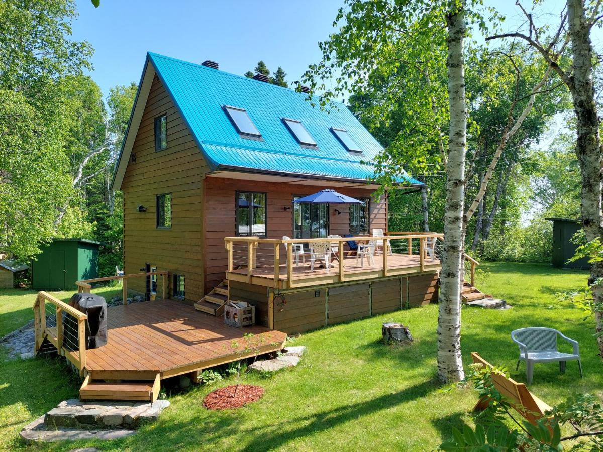 La Nef Bleue Villa Tadoussac Luaran gambar